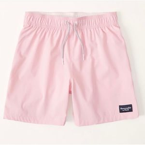 Abercrombie & Fitch pink swim trunks. New without tags.